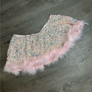 NWOT Dolls Kill / Club Exx Glowing Glamour Skirt